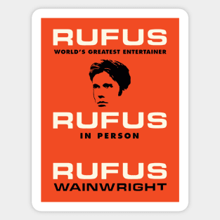 Rufus Wainwright The Greatest Entertainer Sticker